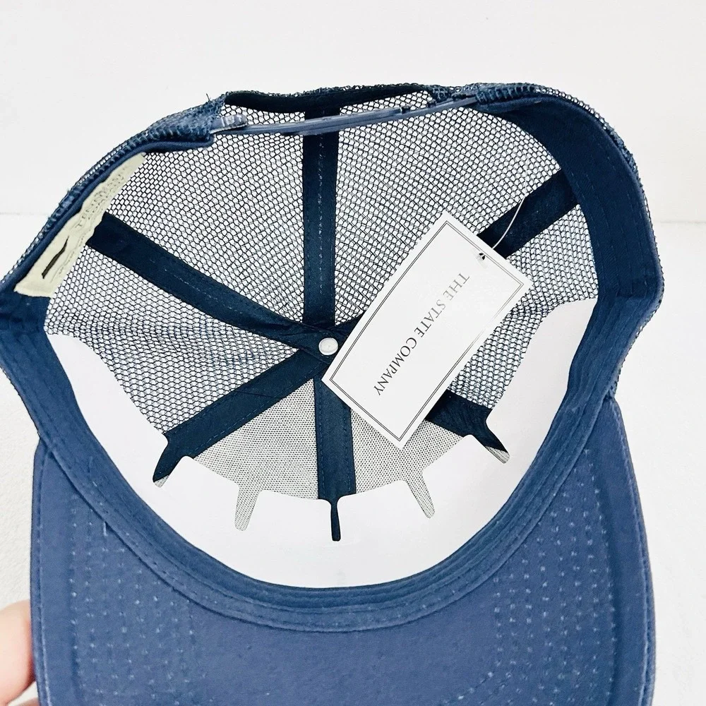 The State Company Tennessee Circle Patch‎ Trucker Hat Cap Adjustable Blue